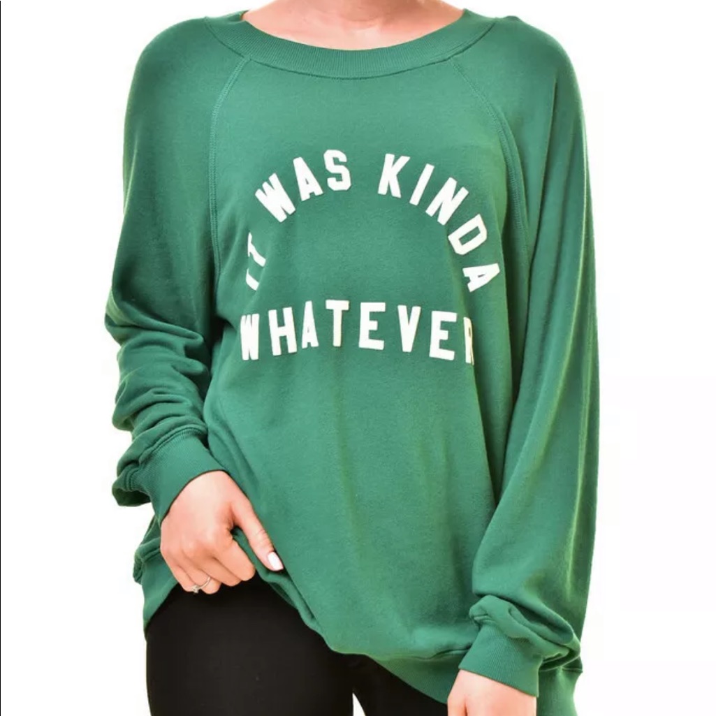 Wildfox It Was Kinda Whatever Pullover